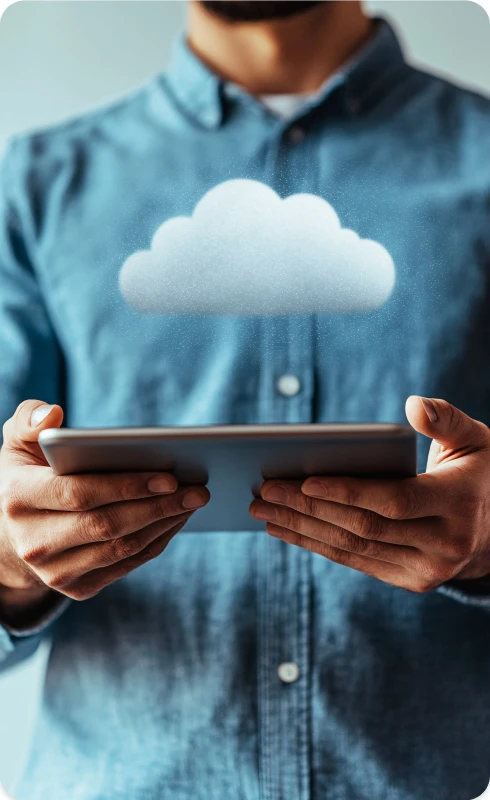Specialist reviewing MIA cloud telephony features