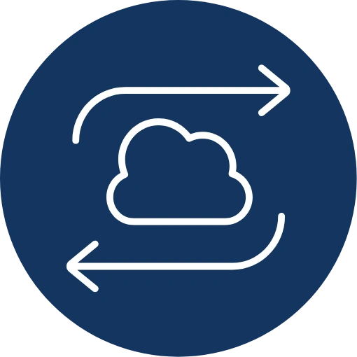 Internet connection icon - cloud voice over IP